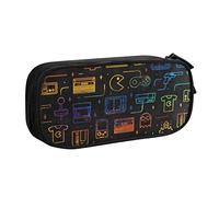 AABSTBFM Game Video Gaming Pencil Case Pen Pouch Bag with Zipper, Black Large Capacity Pencil Box for School, Office, and Travel