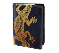 AABSTBFM Gecko Lizards Printed Passport Holder 5.5 in, Leather Travel Passport Cover Card Case Wallet for Women Men