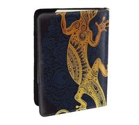 AABSTBFM Gecko Lizards Printed Passport Holder 6.5 in, Leather Travel Passport Cover Card Case Wallet for Women Men