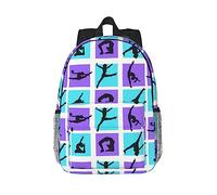 AABSTBFM Gymnastics Game School Backpack Lightweight College Rucksack 15 Inch Laptop School Bags Classic Travel School Daypack For Girls Boys