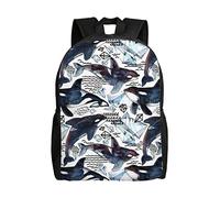 AABSTBFM Killer Whale Lightweight School Backpack Classic College Rucksack School Bags 15 Inch Laptop School Daypack For Girls Boys
