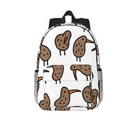 AABSTBFM Kiwi Bird Cute School Backpack Lightweight College Rucksack 15 Inch Laptop School Bags Classic Travel School Daypack For Girls Boys