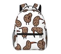 AABSTBFM Kiwi Bird Cute School Backpack Lightweight College Rucksack Causal Travel School Bags With Zipper School Daypack For Girls Boys