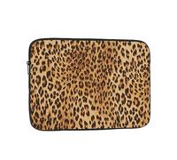 AABSTBFM Leopard Print Laptop Sleeve - 15 Inch Laptop Case, Shockproof Oxford Fabric Protective Sleeve