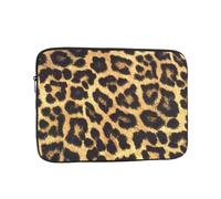 AABSTBFM Leopard Print Laptop Sleeve For 15 Inch Laptops, Shockproof Oxford Fabric Case, Perfect For Daily Use, Travel, Business Trips, School, Office