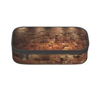 AABSTBFM Lights hit the Brick wall Printed Pencil Case Cute High Capacity Pen Pencil Pouch Bag with Zipper for School, Office, and Travel