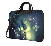 AABSTBFM Magical Dragonfly Printed Laptop Bag Case 14 inch Laptop Sleeve Bag - Modern Laptop Shoulder Bag Computer Bag for Business Travel School Office