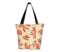 AABSTBFM Many Foxes Printed Large Tote Bag For Women Ladies Girls - Versatile Shoulder Bag, Shopper Handbag, And Beach Bag