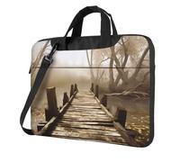 AABSTBFM Old Wooden bridge Printed Laptop Bag Case 13 inch Laptop Sleeve Bag - Modern Laptop Shoulder Bag Computer Bag for Business Travel School Office