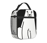 AABSTBFM Portable Insulated Lunch Bag Polar Bear Printed Waterproof Cooler Lunch Boxes Lunch Tote Bag for Men and Women