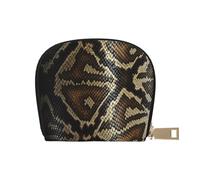 AABSTBFM Snake Skin Printed Card Holder Wallet | Pu Leather Card Case Organizer Bag for Men Women