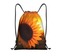AABSTBFM Sunflower and sunset Printed Lightweight Drawstring Backpack | S - String Backpack Bags For Gym, Travel, Shopping, School