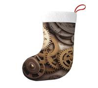 AABSTBFM The Clocks Theme Gears Printed Christmas Party Favors Stocking Cute Xmas Stockings for Family Holiday Christmas Party Decorations