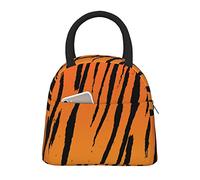 AABSTBFM Tiger Stripe Printed Insulated Lunch Bag for Men Women Waterproof Cooler Lunch Boxes Lunch Tote Bag