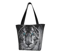 AABSTBFM White Tiger Printed Large Tote Bag For Women Ladies Girls - Versatile Shoulder Bag, Shopper Handbag, And Beach Bag