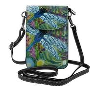 AABSTBFM Women Crossbody Wallet Purse Black White Cows Printed Pu Leather Cell Phone Bag Purse