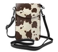 AABSTBFM Women Crossbody Wallet Purse Cow Fur Print Printed Pu Leather Cell Phone Bag Purse