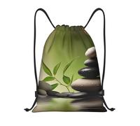 AABSTBFM Zen Stone Spa Printed Lightweight Drawstring Backpack | S - String Backpack Bags For Gym, Travel, Shopping, School