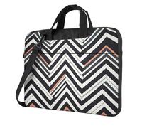 AABSTBFM Zig Zag Lines Printed Laptop Bag Case 13 inch Laptop Sleeve Bag - Modern Laptop Shoulder Bag Computer Bag for Business Travel School Office