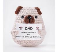 AABXX Fathers Day Dad Gifts from Daughter Son Wife, Birthday Gift for Daddy Bonus-dad Step-dad, I Love You DAD Funny Handmade Father Crochet Presents