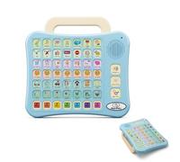 AAC Communication Device for Autism & Nonverbal Kids | Sturdy handle for easy carry. 42 phrases, 7 recording buttons, boy/girl voices, foldable stand. For autism speech therapy