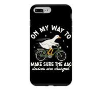 AAC Speech Therapists Funny SLP Goose On Bike Case for iPhone 7 Plus/8 Plus