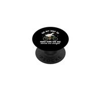 AAC Speech Therapists Funny SLP Goose On Bike PopSockets Adhesive PopGrip