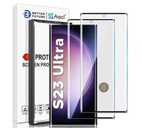 AACL [Fingerprint Compatible[2-Pack] 3D Curved Tempered Glass for Samsung Galaxy S23 Ultra 5G Screen Protector, [Easy Installation with Alignment][Anti-Scratch][Case Friendly]
