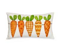 AACORS Easter Pillow Cover 12X20 Inch Five Watercolor Carrots Decorations Holiday Farmhouse Spring Pillow Case Decor for Home Sofa Couch AA109-12