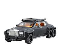 Aacovyup For Rolls-Royce Phantom 6X6 Alloy Car Model Collection 1/32 Scale Toy Car Boy Gift(Black)