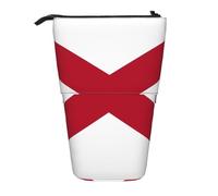 AACPPB Alabama State Flag Print Adjustable Telescopic Case, Expandable Storage for Pens, Makeup, Small Items, Portable Bag
