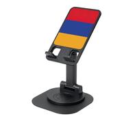 AACPPB Flag of Armenia Foldable Portable Phone Stand with Charger Hole 360 Rotation Adjustable Angle Non-Slip Dockbase