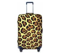 AACPPB Giraffe Print Tsa Approved Luggage Cover For 18-32 Inch Suitcases Scratch-Resistant Stretch Luggage Cover, White, Medium