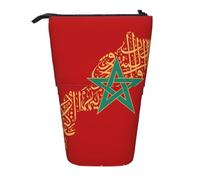 AACPPB Morocco flag culture Print Adjustable Telescopic Case, Expandable Storage for Pens, Makeup, Small Items, Portable Bag