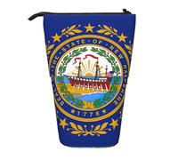 AACPPB New Hampshire state flag Print Adjustable Telescopic Case, Expandable Storage for Pens, Makeup, Small Items, Portable Bag