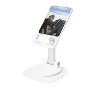 AACPPB Playful Dusty Gray Elephants Foldable Portable Phone Stand with Charger Hole 360 Rotation Adjustable Angle Non-Slip Dockbase