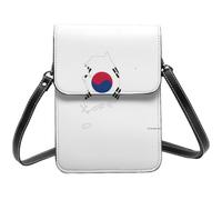 AACPPB Republic Of Korea Flag Map Print Dustproof Gift Bag Small Tool Bag Detachable Adjustable Strap Side Bag For Camping Work
