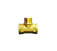 Aacursopv 1/8" 1/4" 3/8" 1/2" 3/4" 1" Male Female Thread Brass Elbow End Cap Plug Nipple Tee Pipe Fitting Coupler Connector Adapter(NO15,1/8")