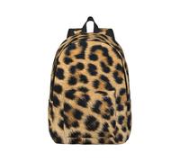 aacxzff Casual Funny Rough Leopard Print Canvas Backpack