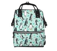 aacxzff Elegant Cute Penguins Print Mummy backpack Large, Waterproof,Adjustable Straps for Outdoor Activities