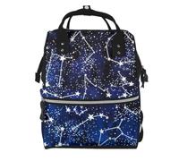 aacxzff Elegant Glow in The Dark Print Mummy backpack Large, Waterproof,Adjustable Straps for Outdoor Activities