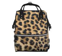 aacxzff Elegant Rough Leopard print Print Mummy backpack Large, Waterproof,Adjustable Straps for Outdoor Activities