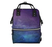 aacxzff Elegant Universe with Stars Galaxy Interstellar Print Mummy backpack Large, Waterproof,Adjustable Straps for Outdoor Activities