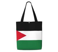 aacxzff This canvas shoulder shopping Palestinian flag Print bag is sturdy durable lightweight For daily commuting