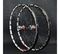 AADDFDD 26/27.5 Inch Bike Wheelset, Mountain Wheels Double Wall Rim Aluminum Alloy 24 Holes Quick Release Disc Brake For 7/8/9/10/11/12 Speed