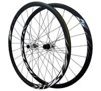 AADDFDD 700C Bike Road Wheelset, Disc Brake Alloy 24 Holes Double Wall Rims 4 Sealed Bearings Front and Rear Wheel 7/8/9/10/11/12 Speed