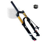 AADDFDD Air Fork 26 27.5 29 Inch Mountain Bike Suspension, Travel 140mm Aluminum Alloy 1-1/8 u201d Tapered Tube Threadless Steerer Disc Brake