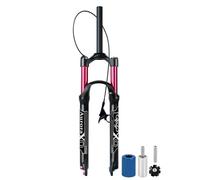 AADDFDD Mountain Bike Front Fork 26 27.5 29 inch, Bicycle Suspension Travel 140mm AIR-32 1-1/8" Magnesium Alloy QR 9mm with Rebound Adjust