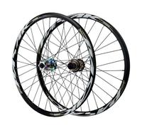 AADDFDD Mountain Bike Wheelset 24/26/27.5/29in, Aluminum Alloy Front 2 Rear 4 Bearings Double Wall 32H Spokes Disc Brake 7-12 Speed