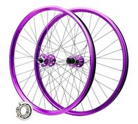 AADDFDD MTB Bicycle Wheelset 26 27.5 29 Inch, Aluminum Alloy Disc Brake 142 MM Hybrid/Mountain Bike Purple Front & Rear Wheels for 7-12 Speed